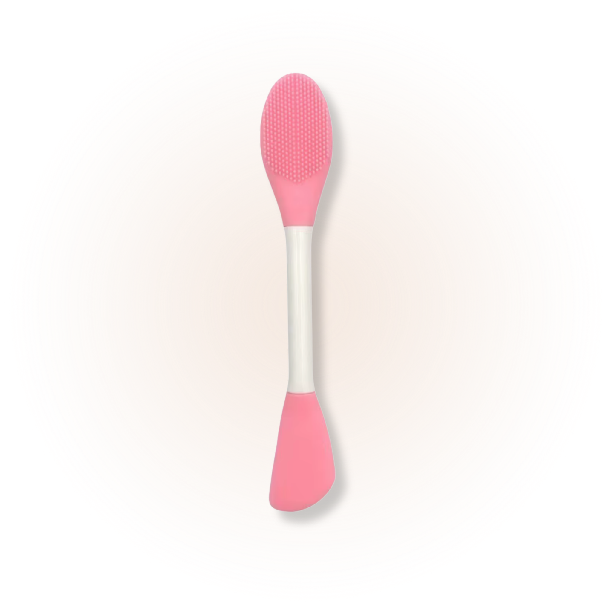 2-in-1 Silicone Face Mask Applicator & Cleansing Brush – Dual Skincare Tool-pink