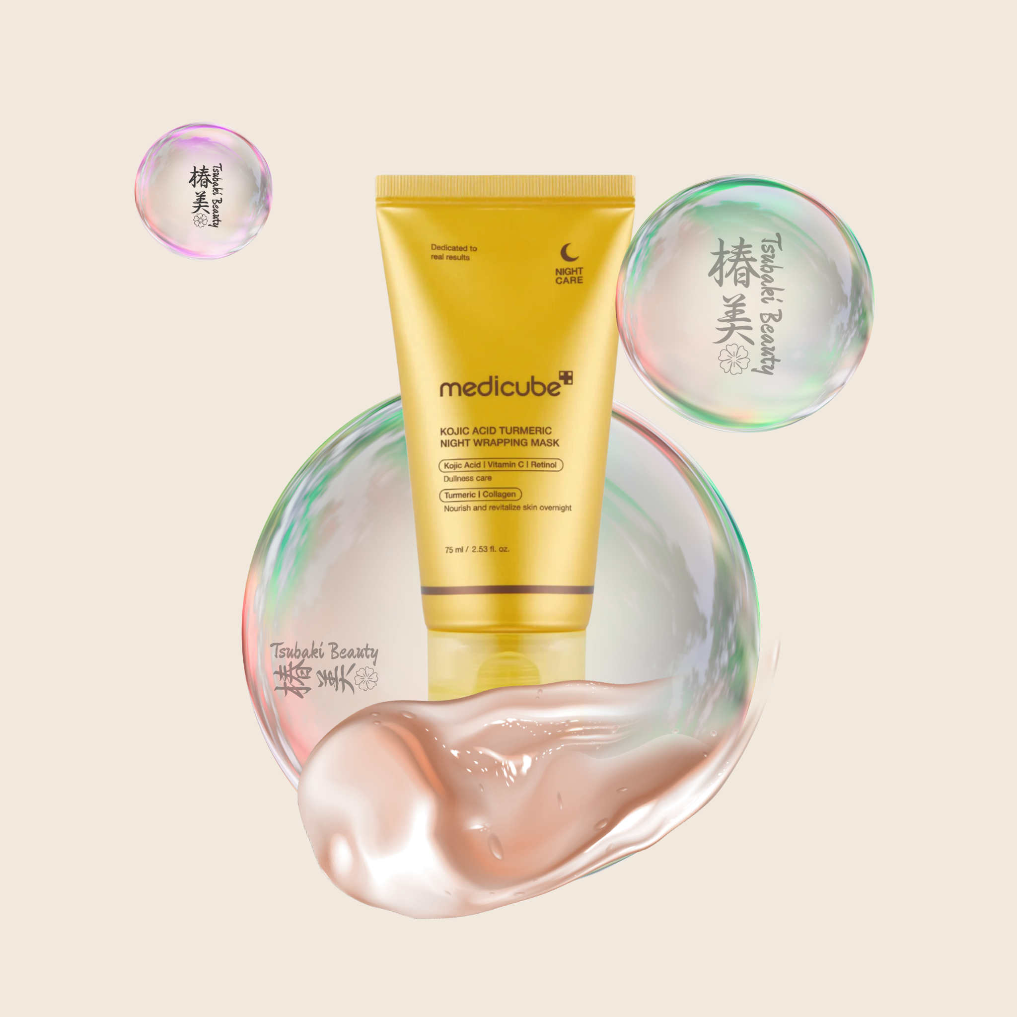 Medicube – Kojic Acid Turmeric Night Wrapping Mask