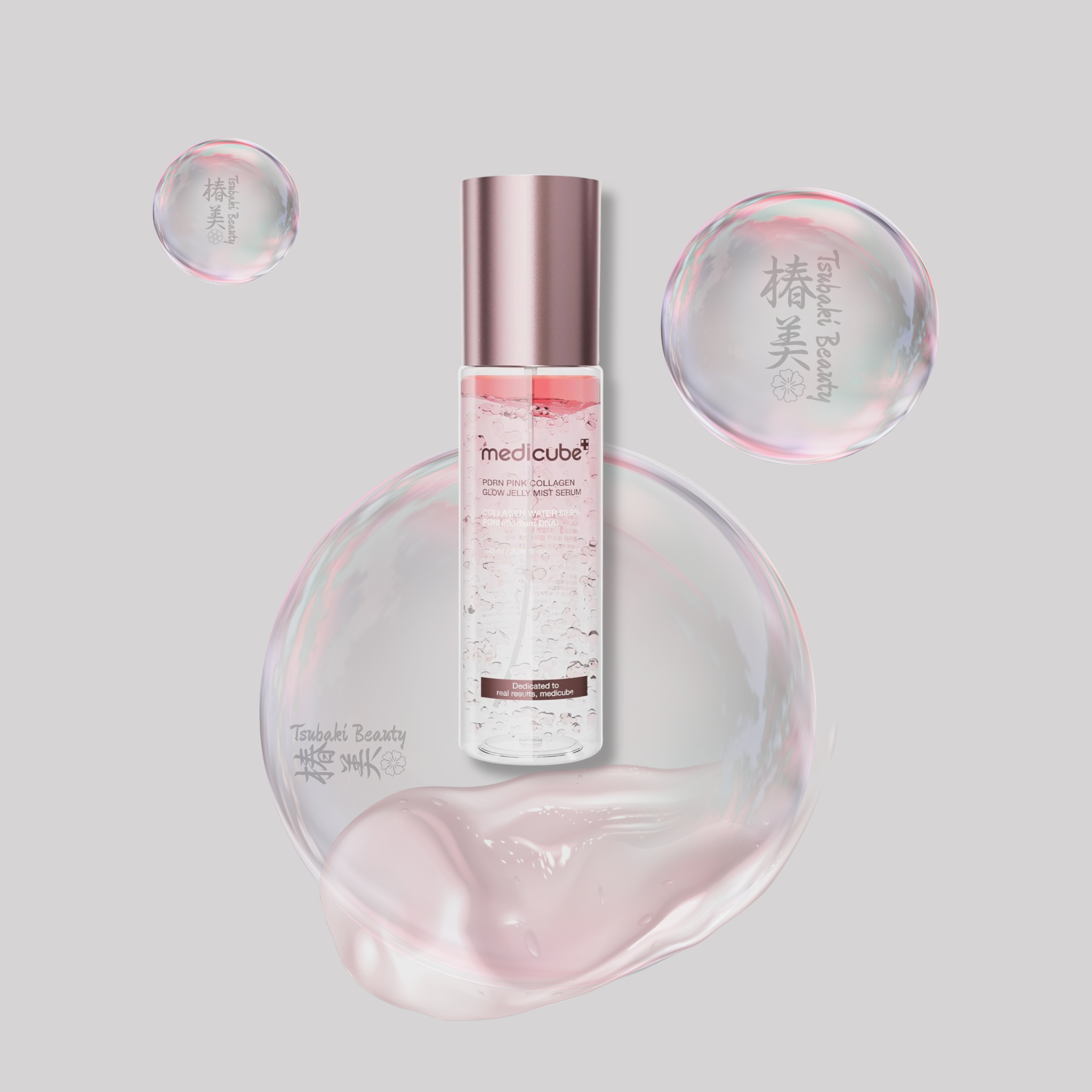 medicube PDRN Pink Collagen Glow Mist Serum – Radiant Glass Glow