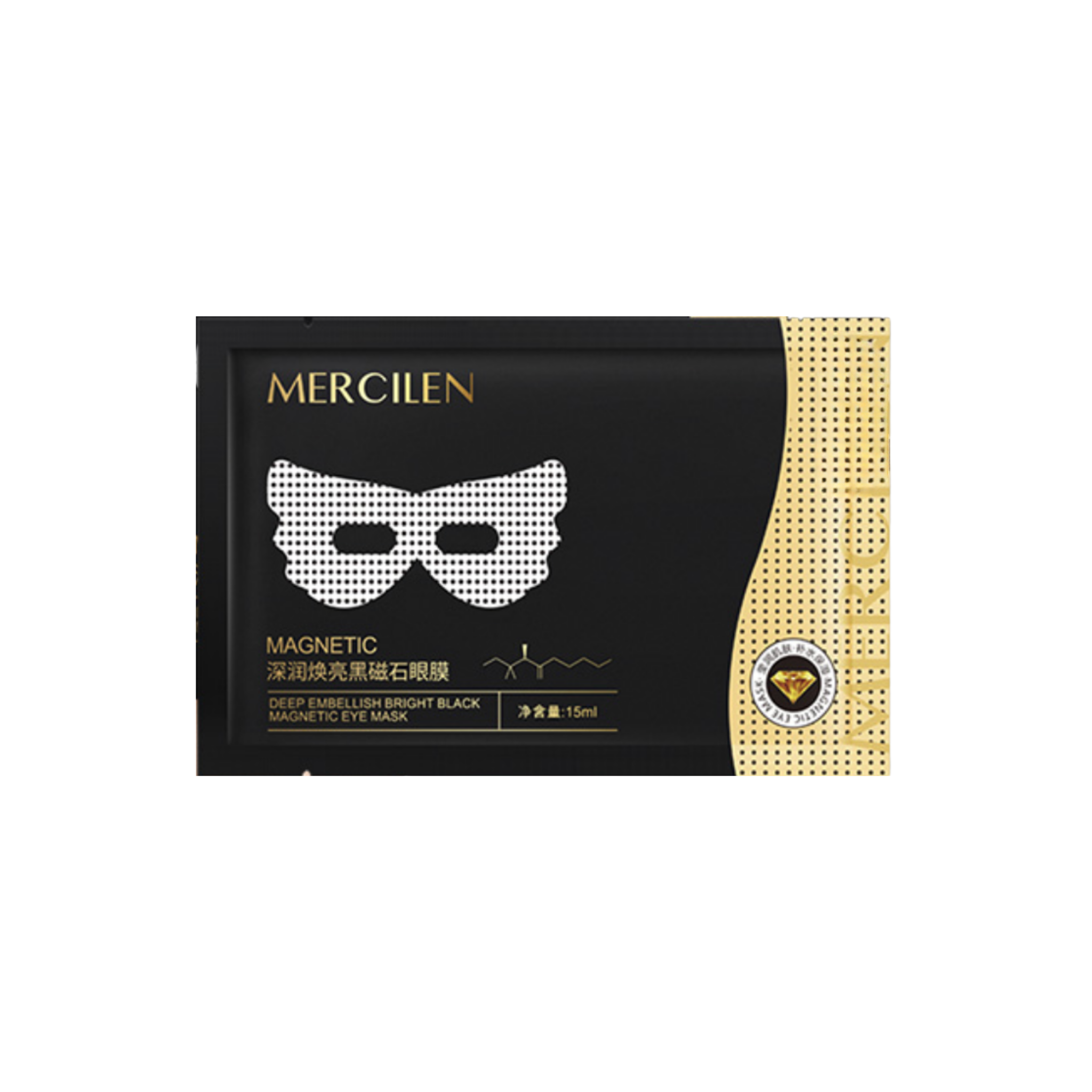 Mercilen Magnetic Deep Embellish Bright Black Eye Mask – Hydrating & Revitalizing Eye Treatment
