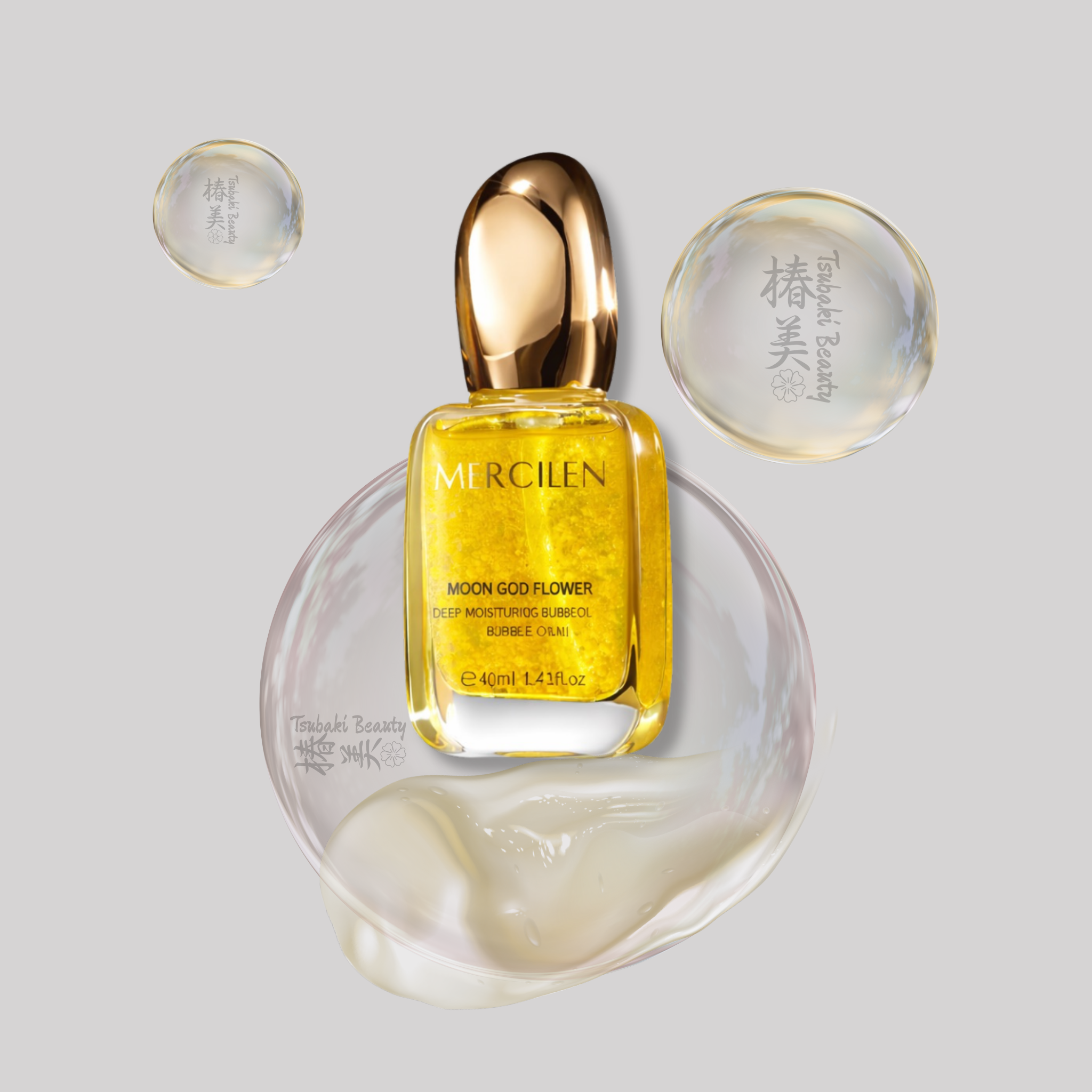 MERCILEN Moon God Flower Deep Moisturizing Bubble Oil – Nourishing Facial Oil