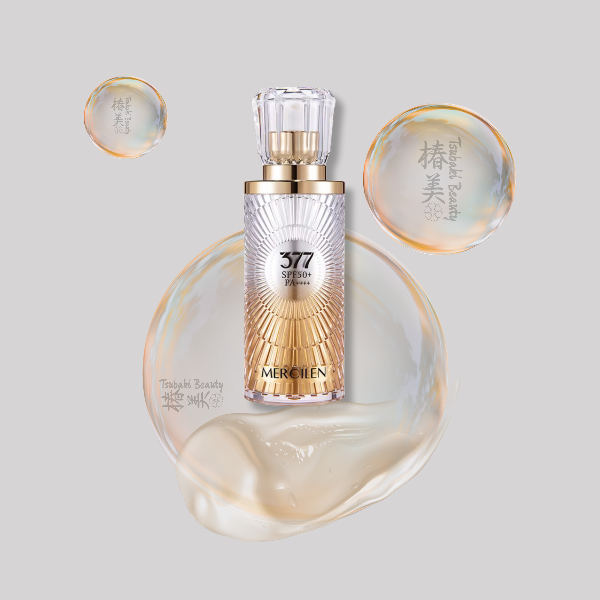 Mercilen 377 Luxury Sunscreen SPF50+ PA++++ – Brightening & High Protection Sun Cream
