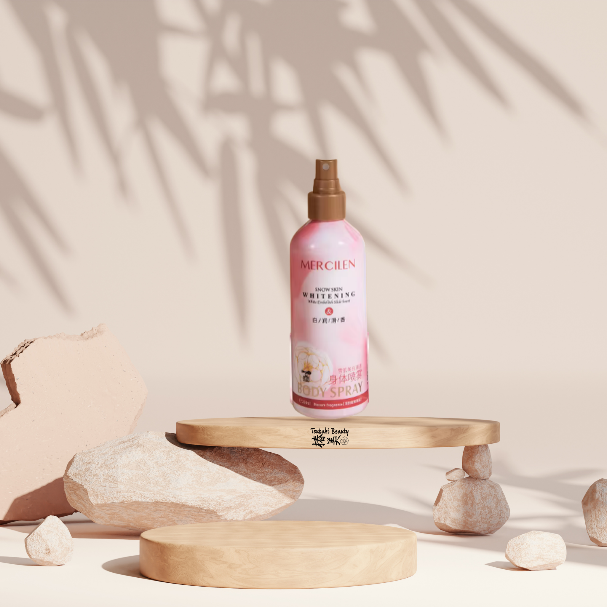 Mercilen snow skin whitening body lotion spray
