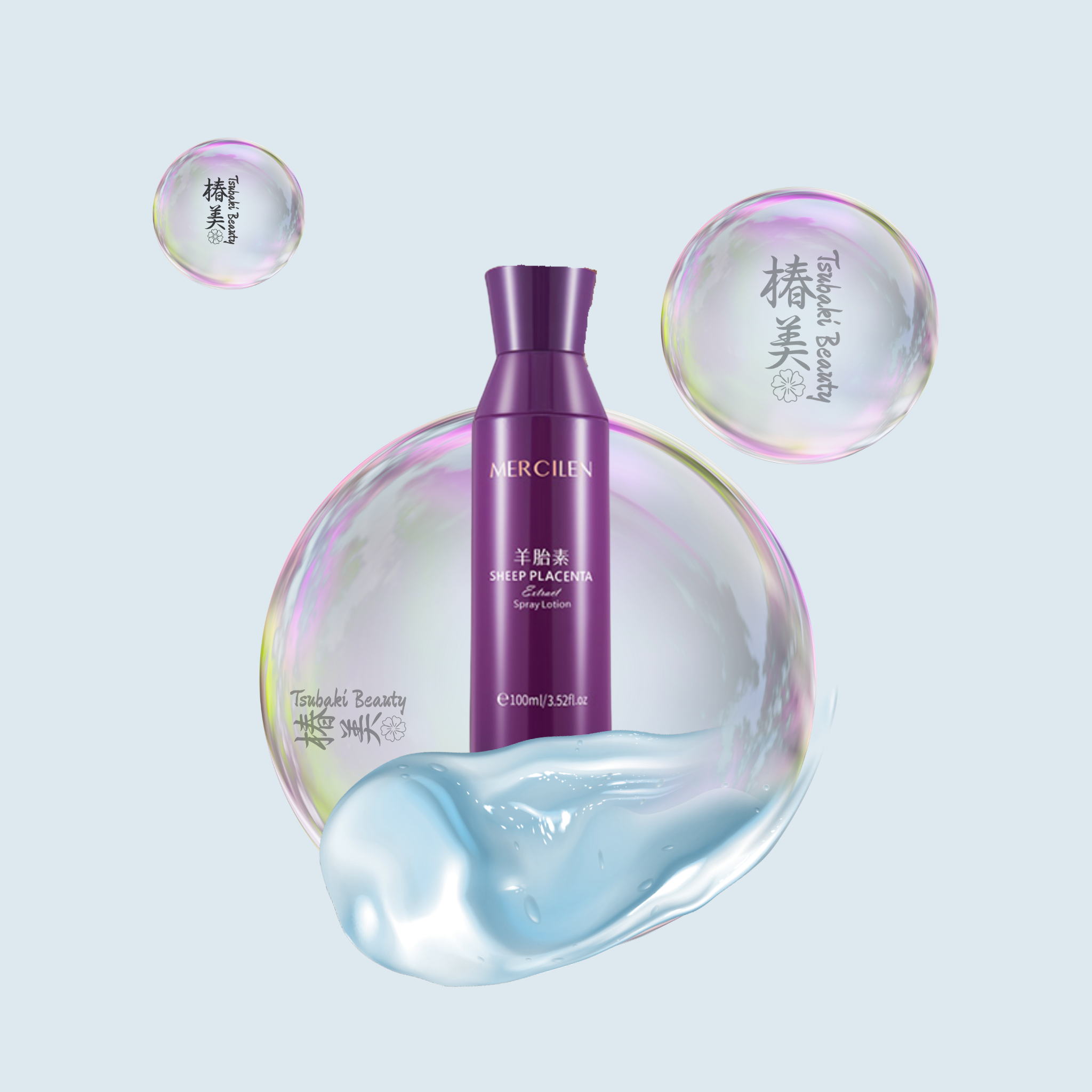 MERCILEN Sheep Placenta Collagen Transdermal Spray Milk