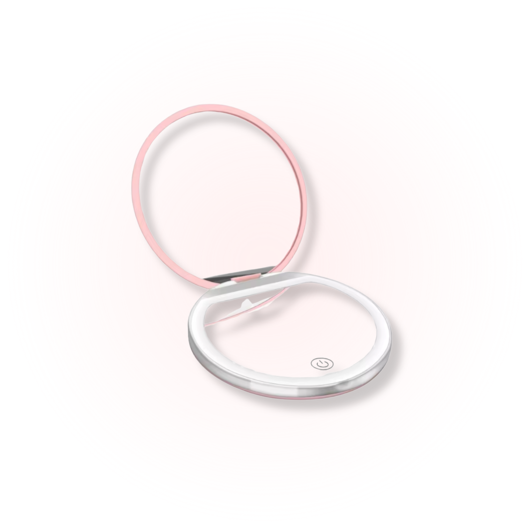 LED Compact Makeup Mirror – USB Rechargeable Travel Mirror with 1× & 3× Magnification