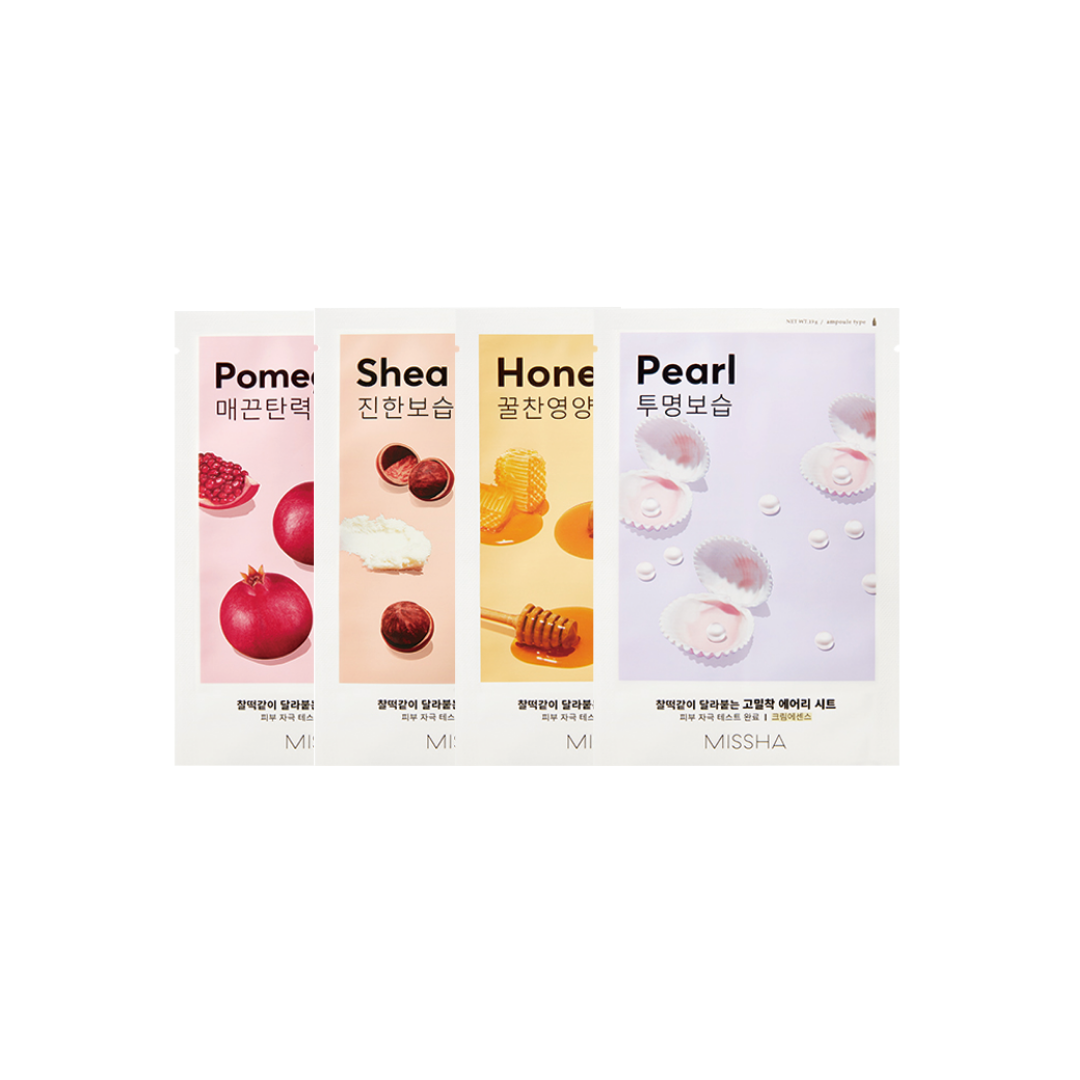 MISSHA Airy Fit Sheet Mask Collection – Lightweight Essence Masks