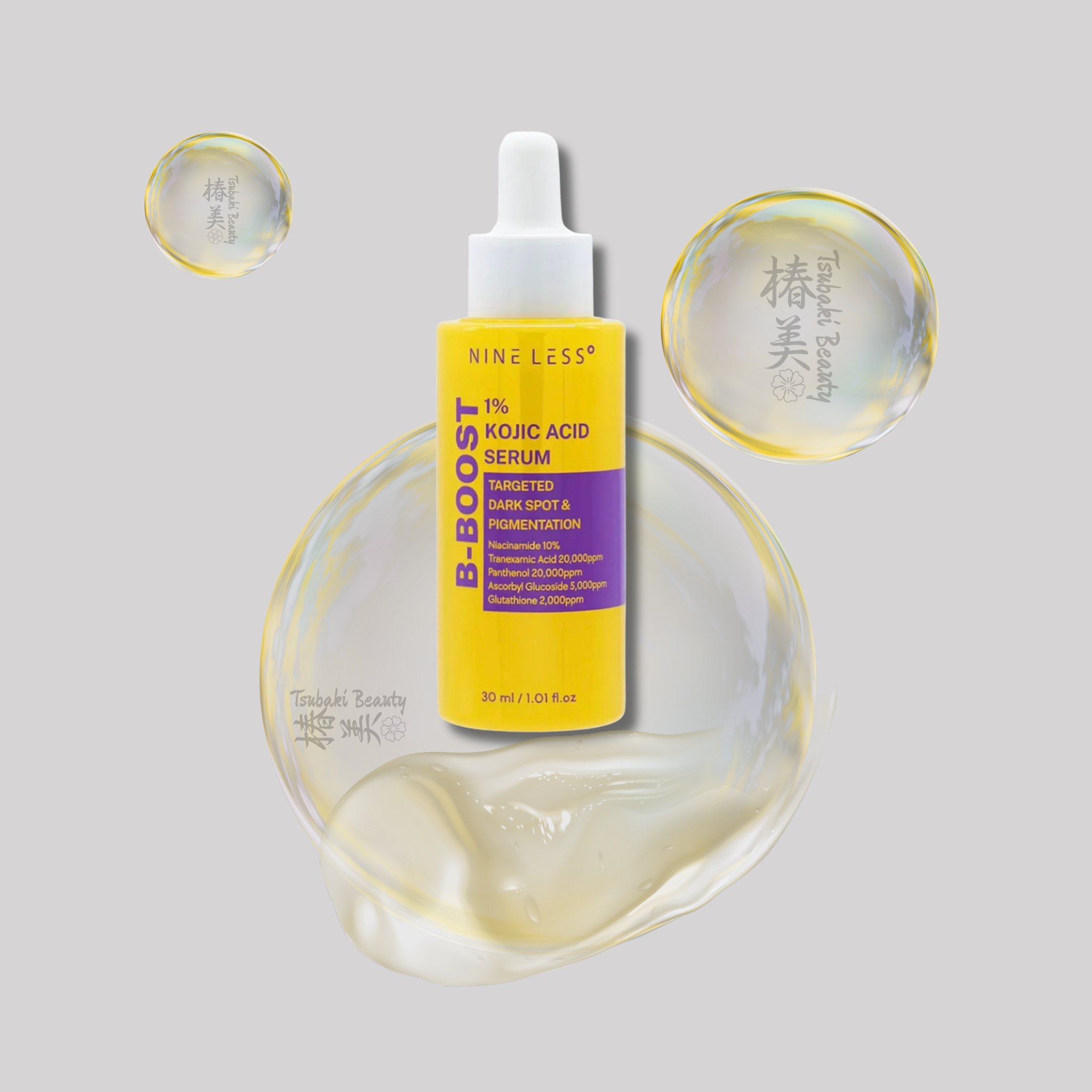 Nine Less 1% Kojic Acid Serum – Dark Spot & Pigmentation Care Brightening Serum
