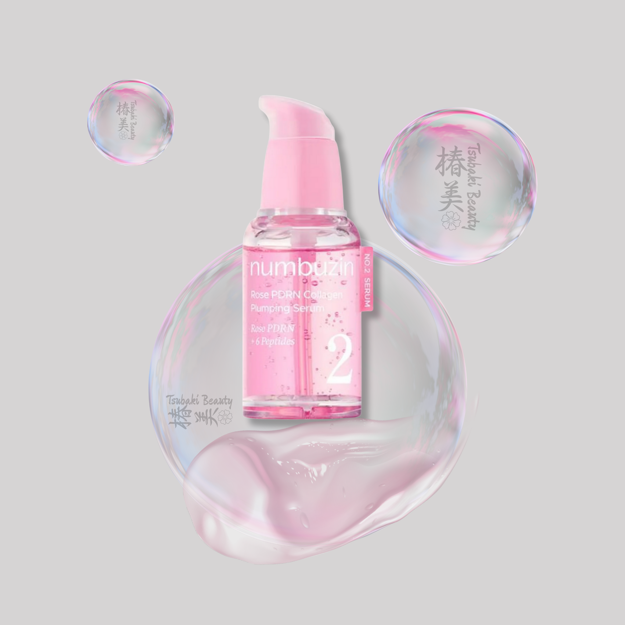 numbuzin No.2 Rose PDRN Collagen Plumping Serum – Hydrating & Firming Glow Serum