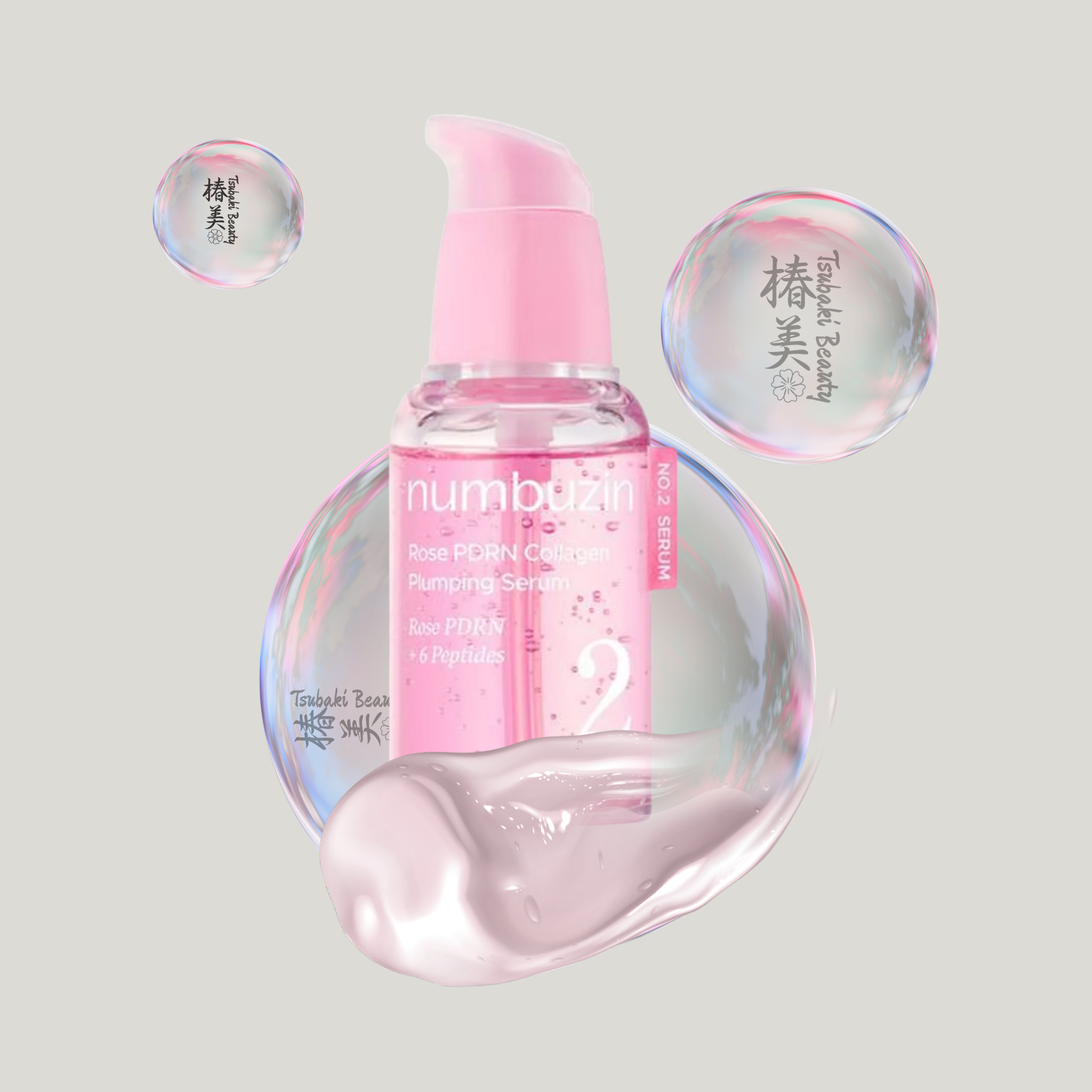 numbuzin No.2 Rose PDRN Collagen Plumping Serum