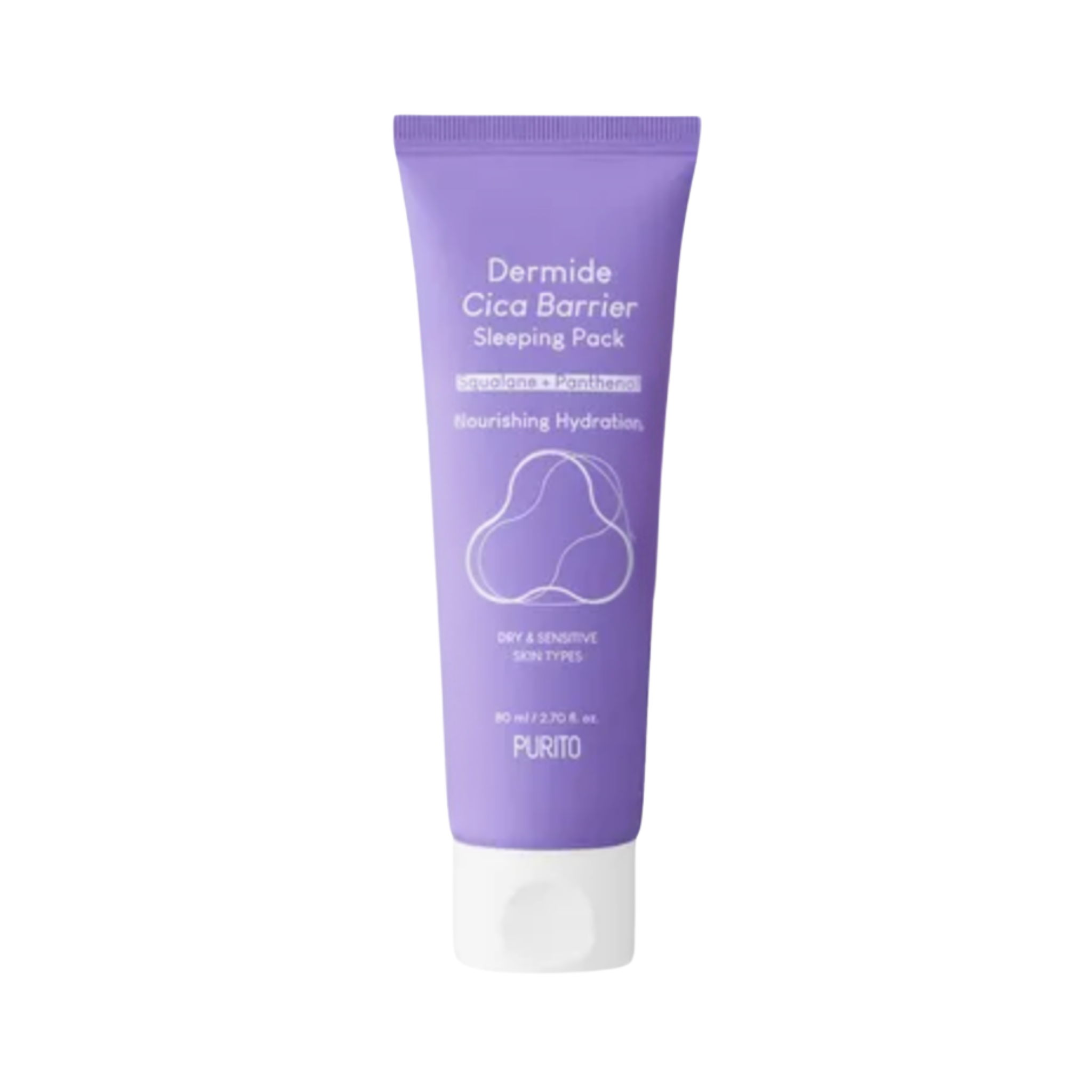 PURITO Dermide Cica Barrier Sleeping Pack – Overnight Soothing & Barrier Care Mask
