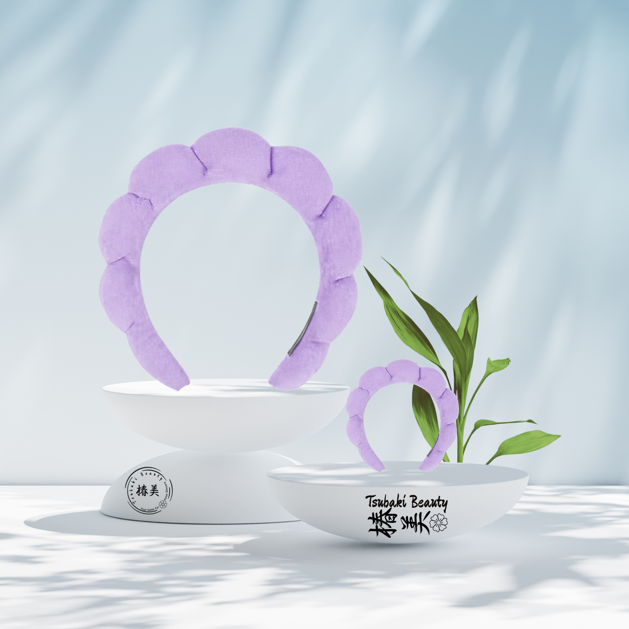 Soft Padded Skincare Headband – Cloud Cushion Fit- purple