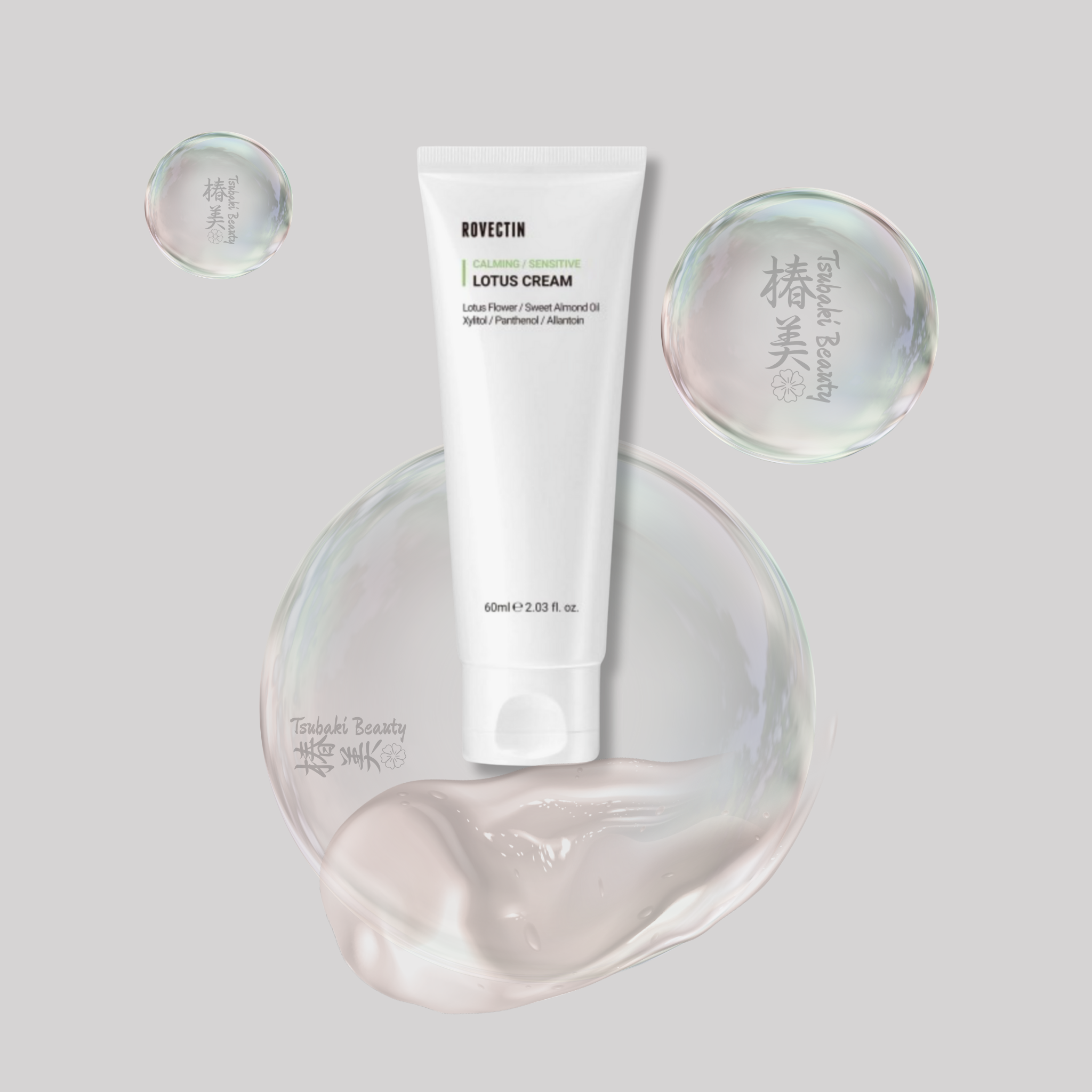 Rovectin Calming Sensitive Lotus Cream – Soothing Hydrating Facial Moisturizer