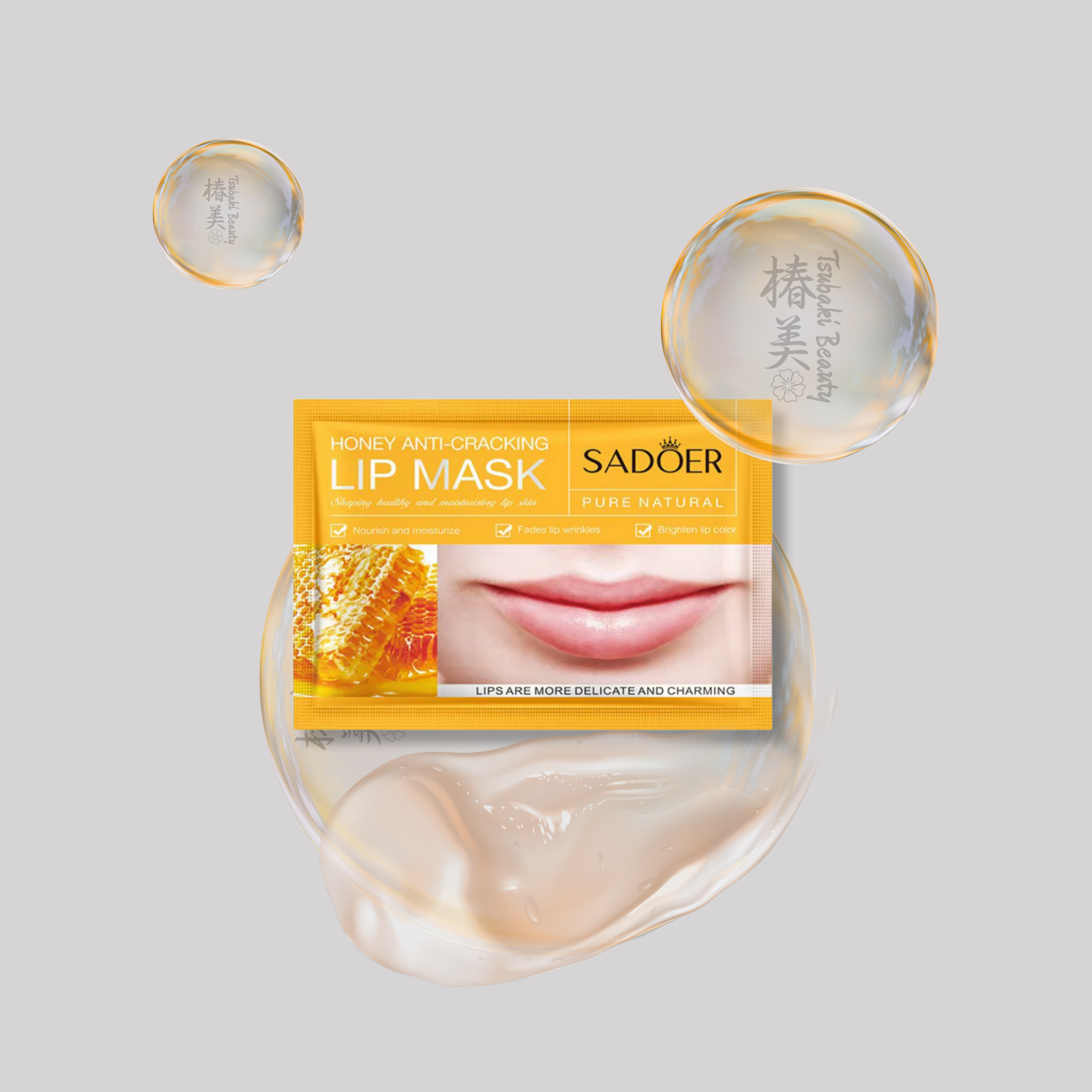 SADOER Fruit Lip Mask – Nourishing & Hydrating Lip Sleeping Mask honey