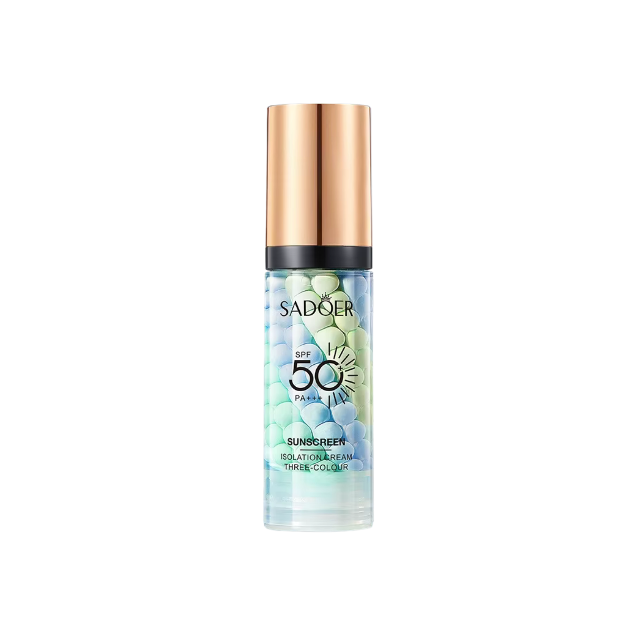 SADOER Three-Color Sunscreen SPF 50 PA+++ – Color-Correcting UV Protection