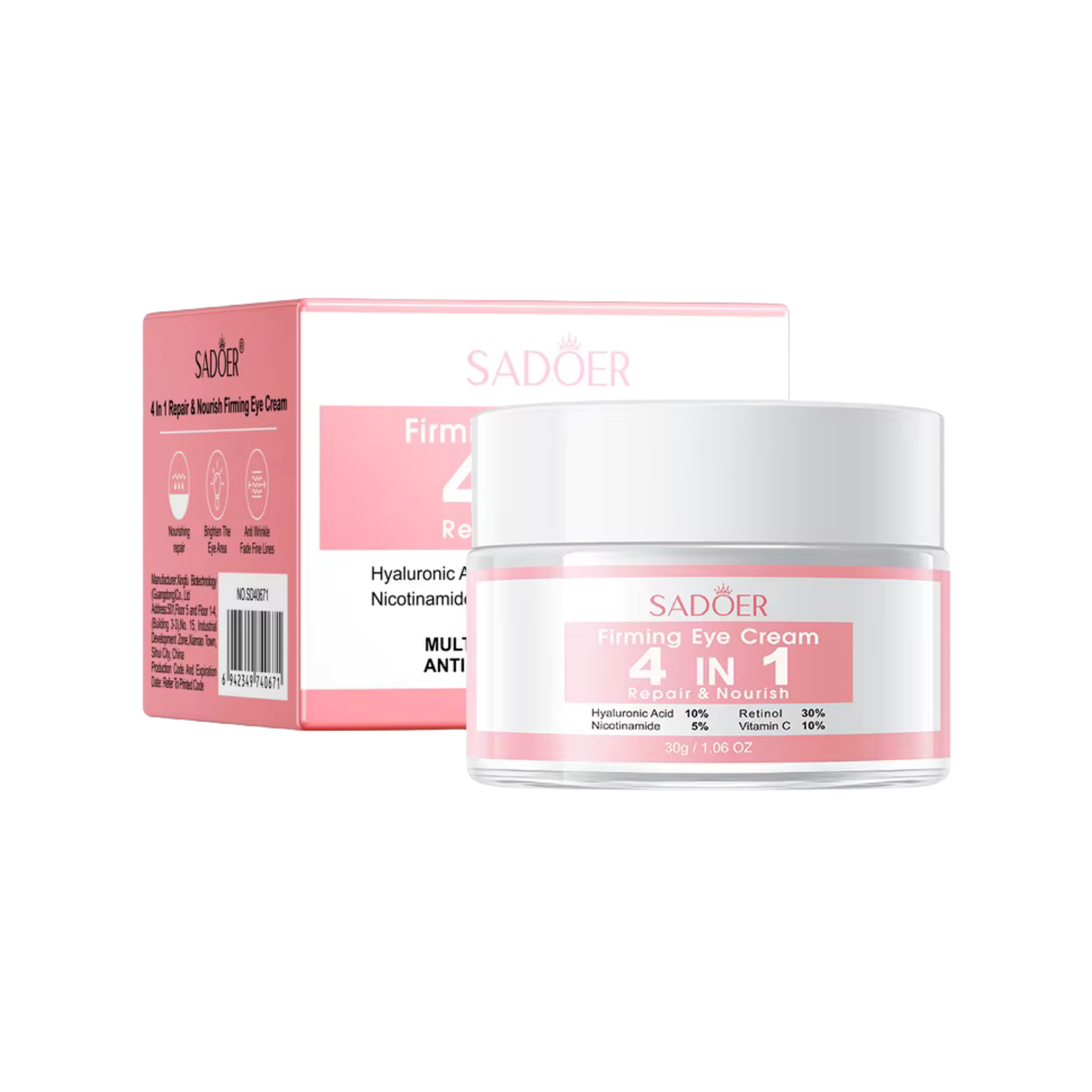 SADOER 4-in-1 Firming Eye Cream