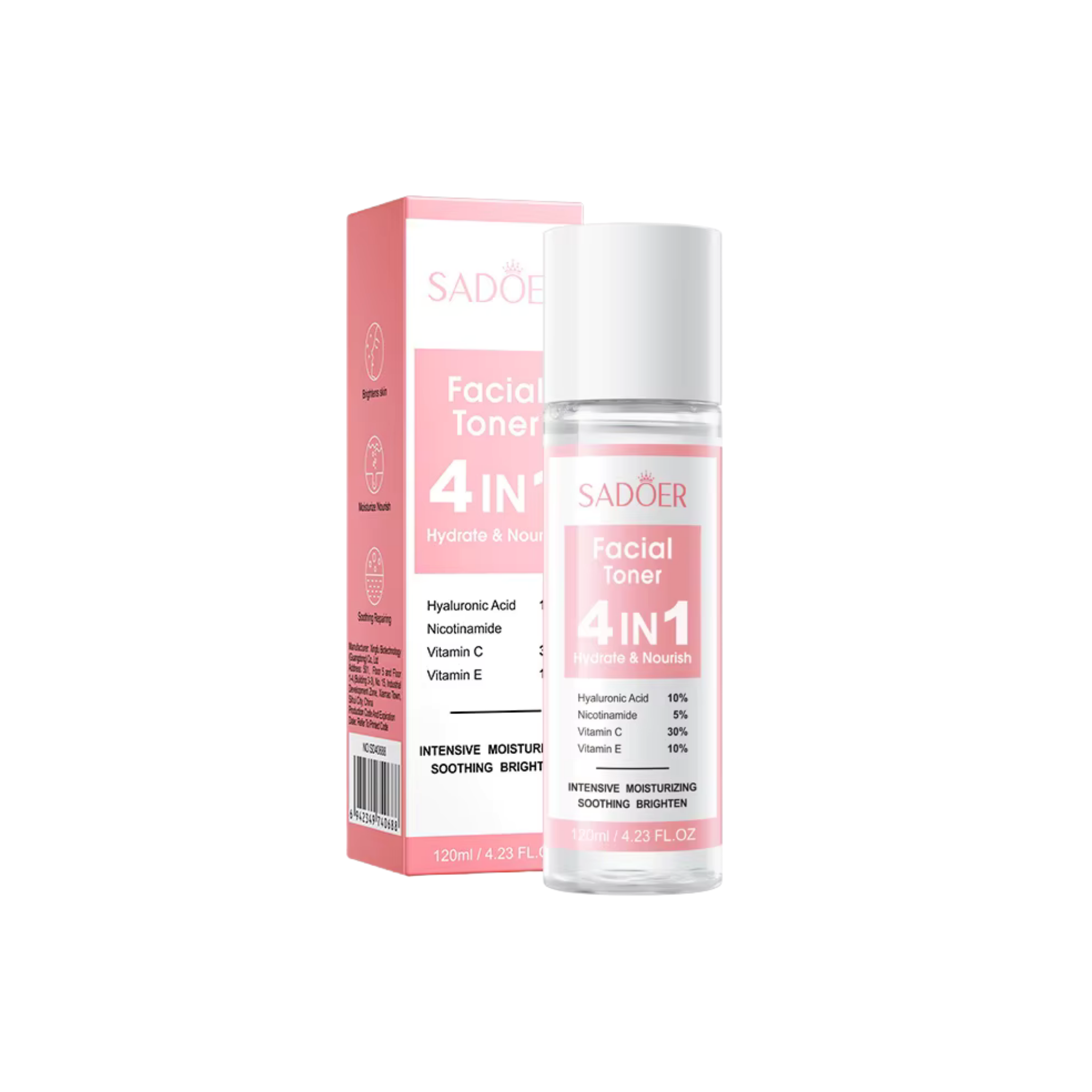 SADOER 4-in-1 Hydrating Facial Toner