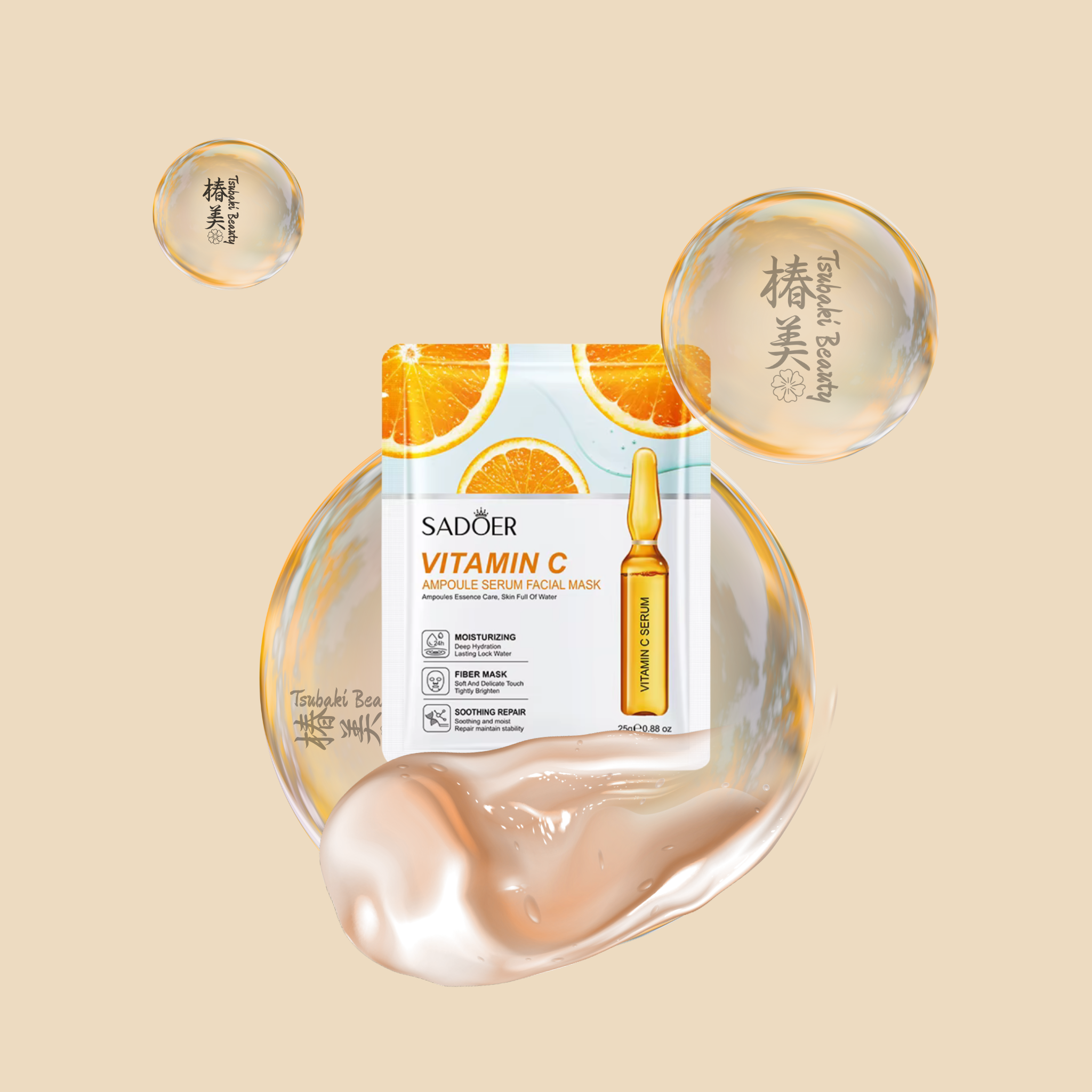 SADOER Ampoule Essence Sheet Mask Vitamin C