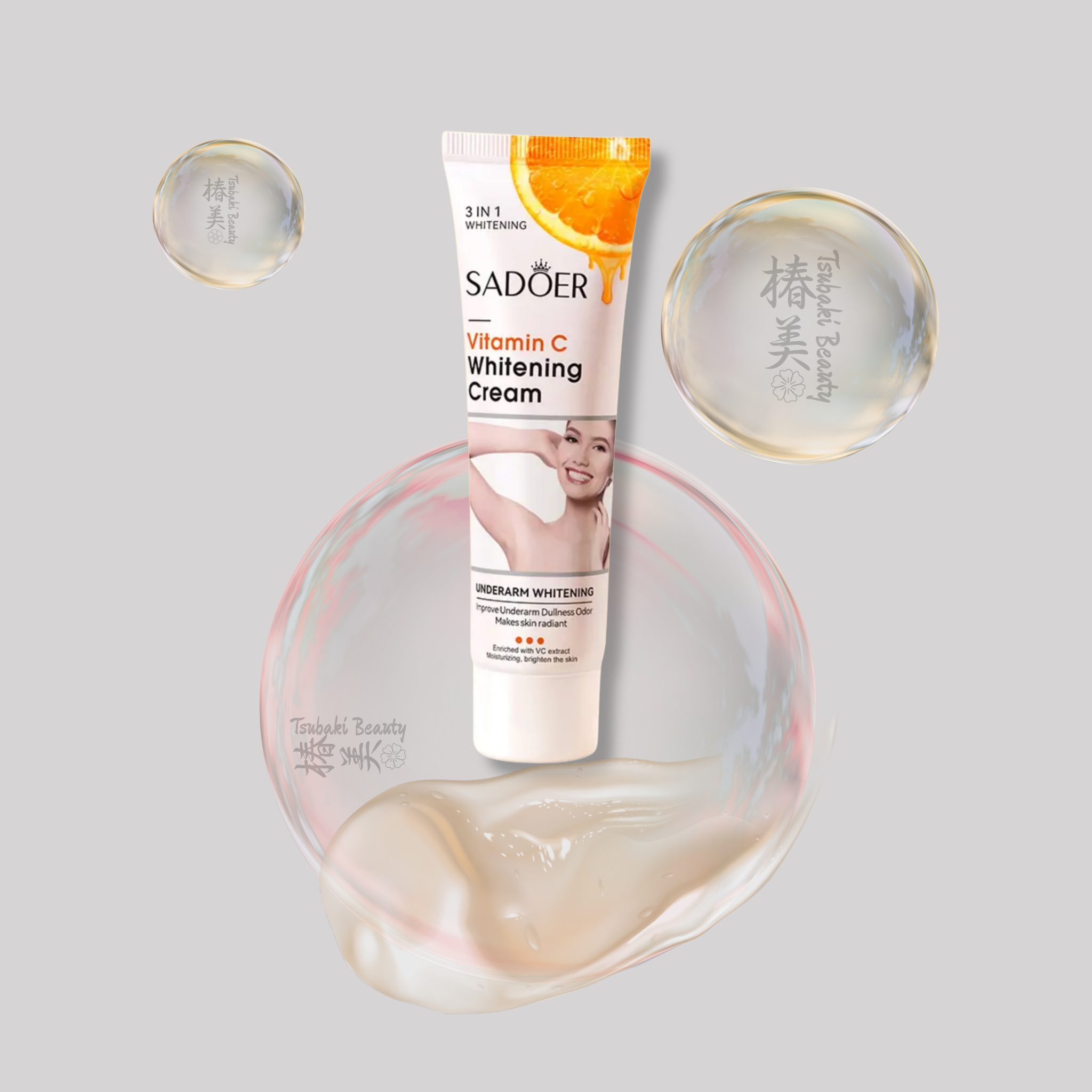SADOER Vitamin C Underarm Care Cream – Brightening & Moisturizing Skin Care