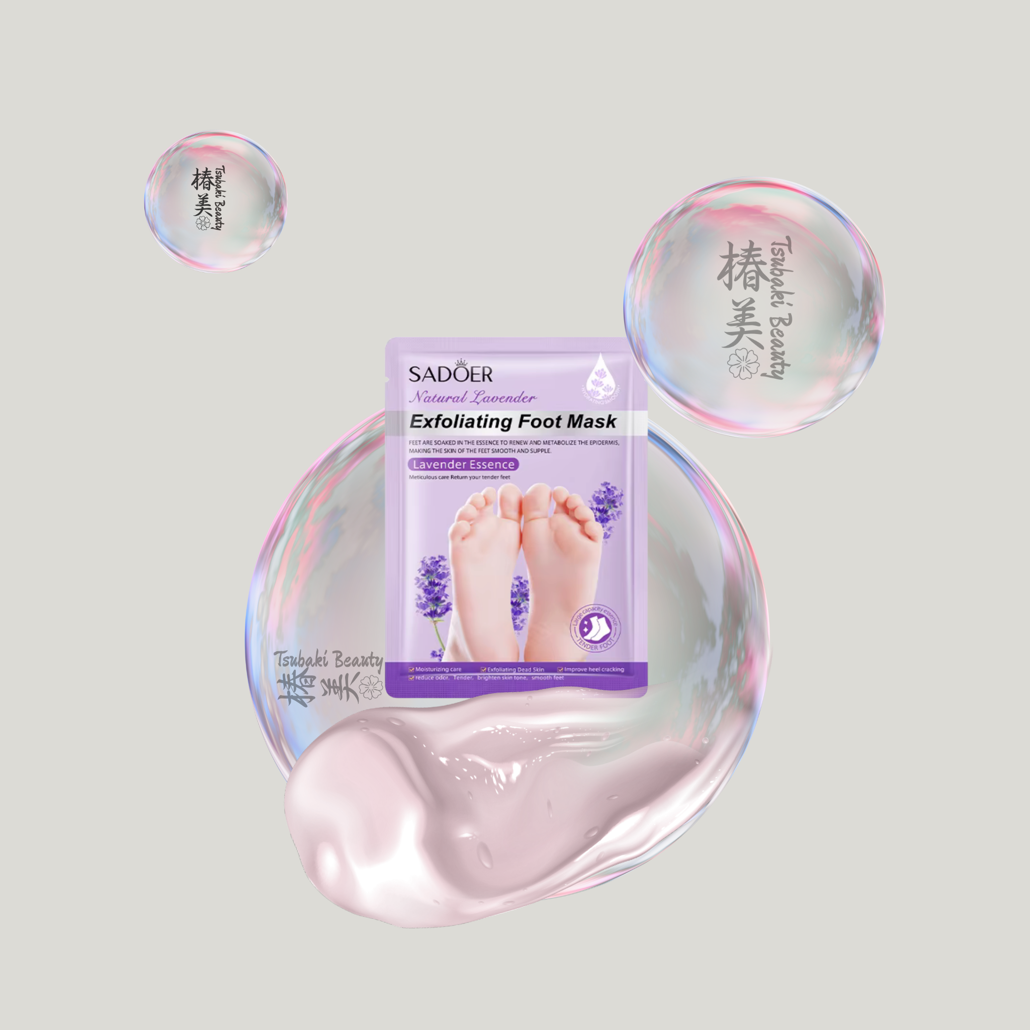 SADOER Exfoliating Foot Mask  lavender 
