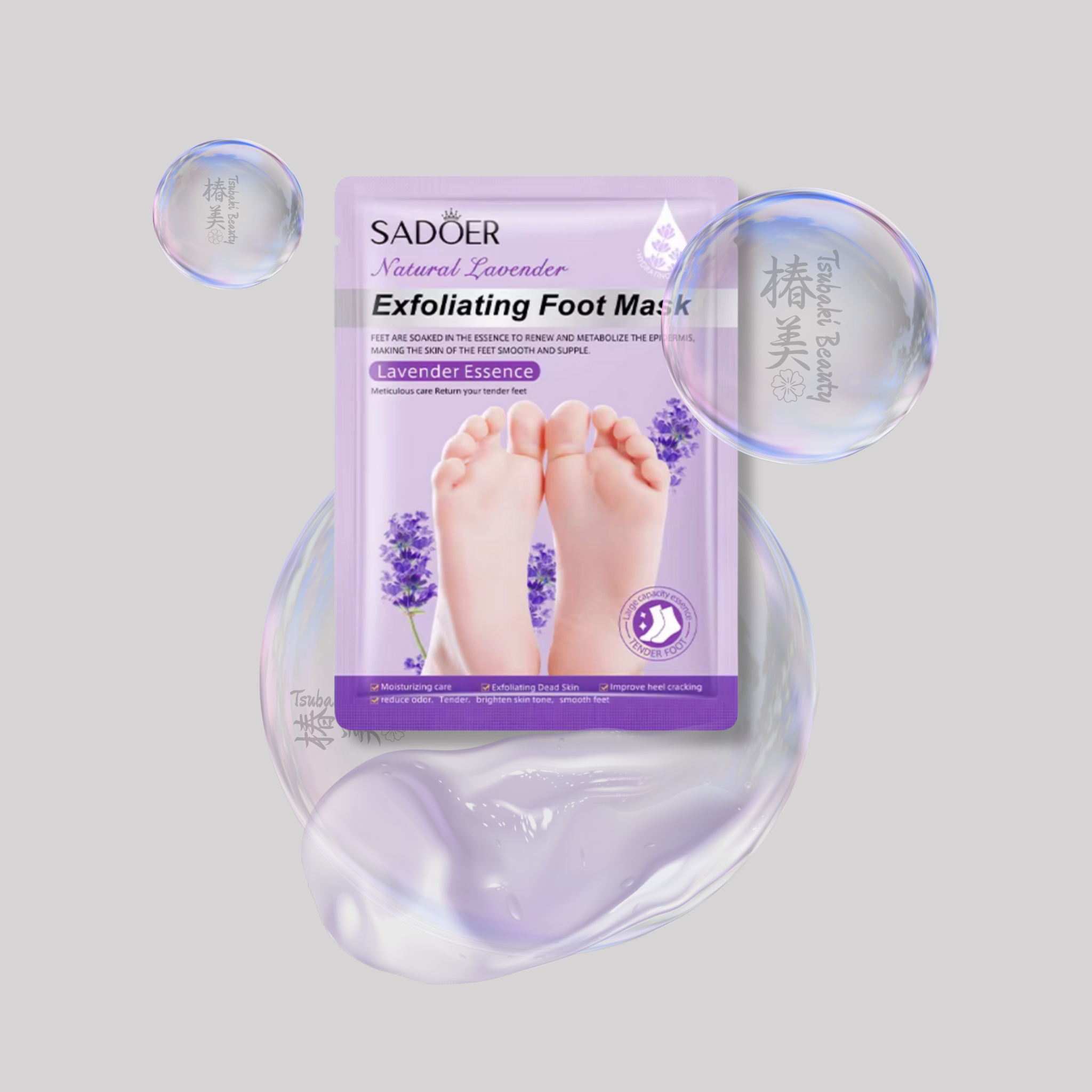 SADOER Exfoliating Foot Mask- lavender