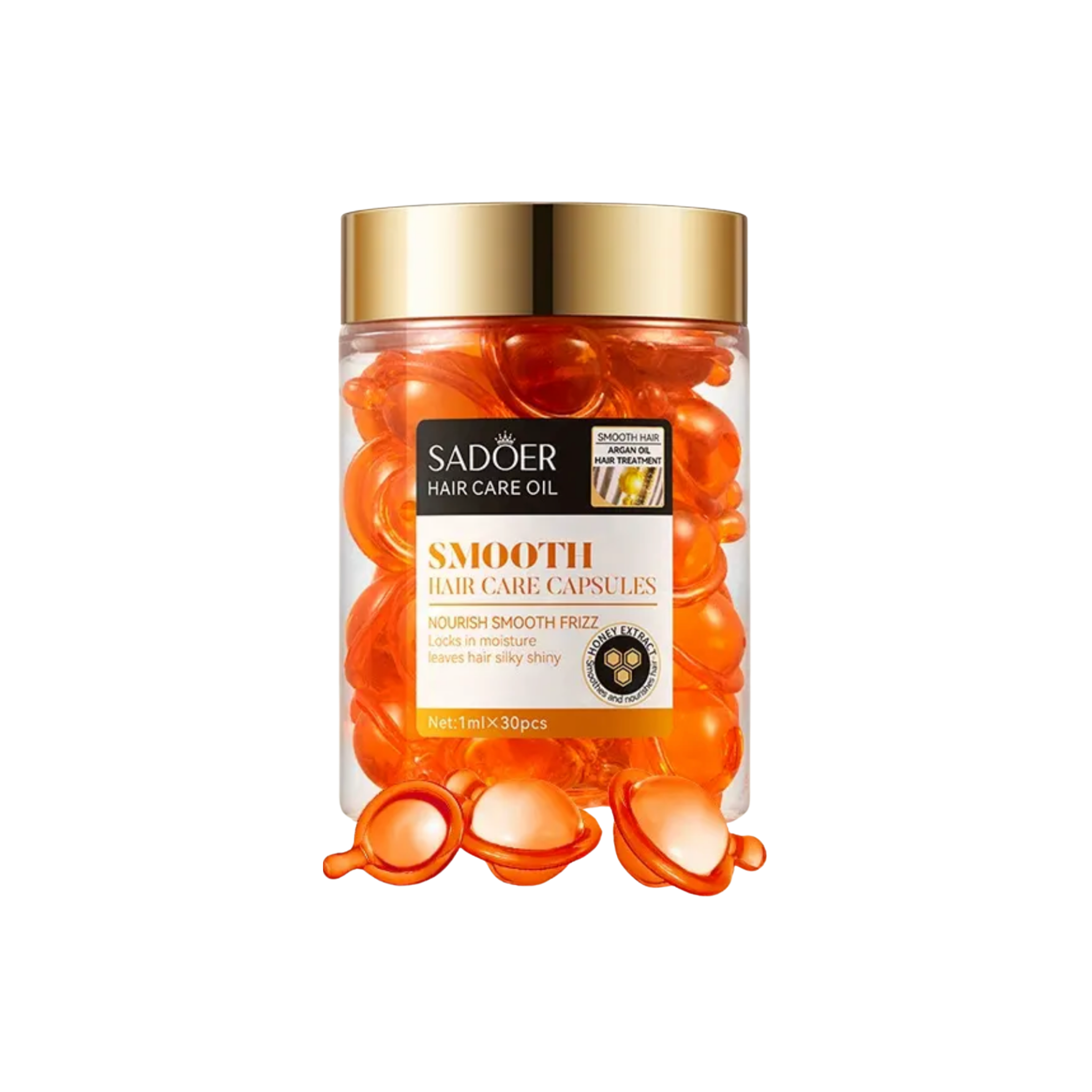 SADOER Smooth Hair Care Capsules – Frizz Control & Shine Boost