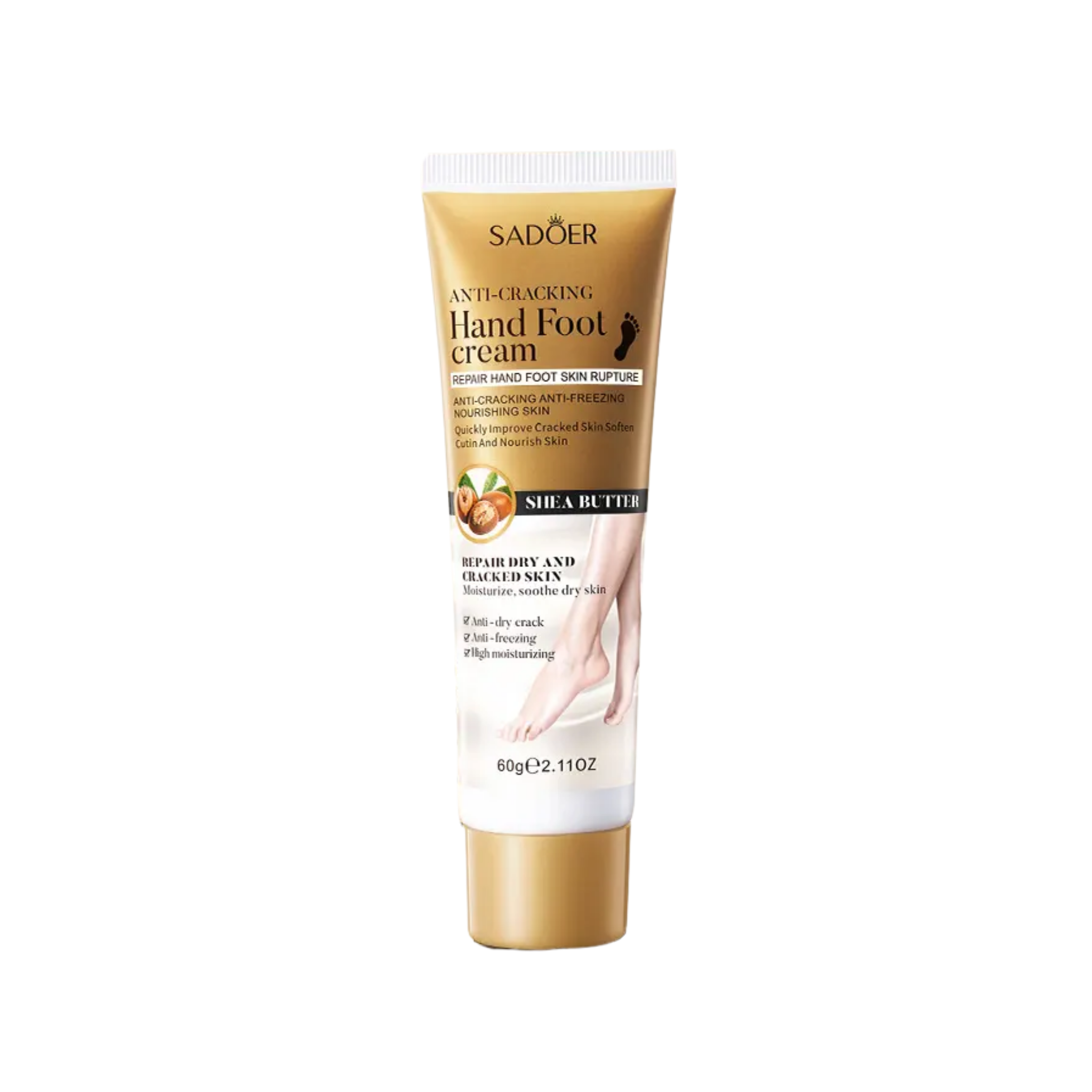 SADOER Shea Butter Anti-Cracking Hand & Foot Cream – Repairing Moisture Care