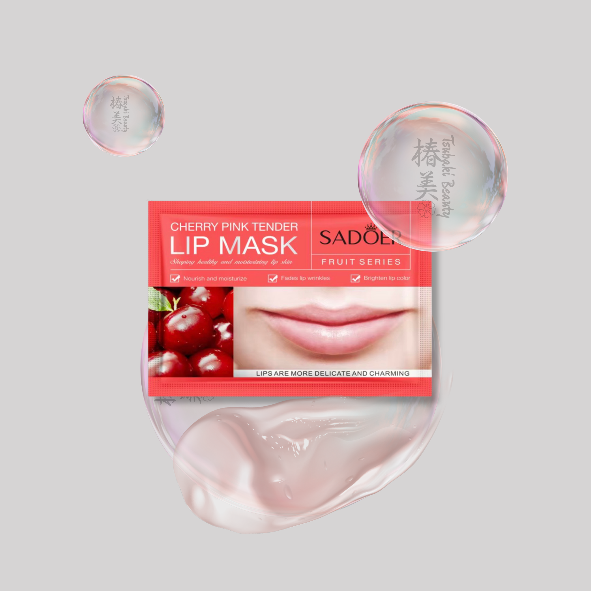 SADOER Fruit Lip Mask – Nourishing & Hydrating Lip Sleeping Mask cherry