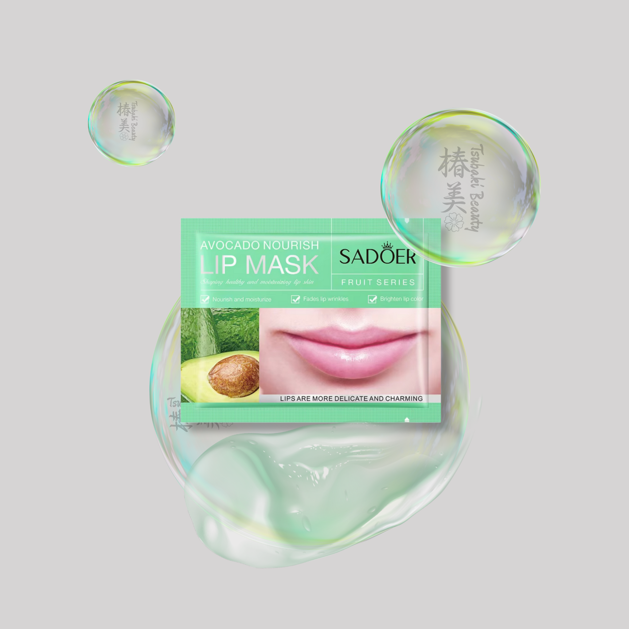 SADOER Fruit Lip Mask – Nourishing & Hydrating Lip Sleeping Mask avocado