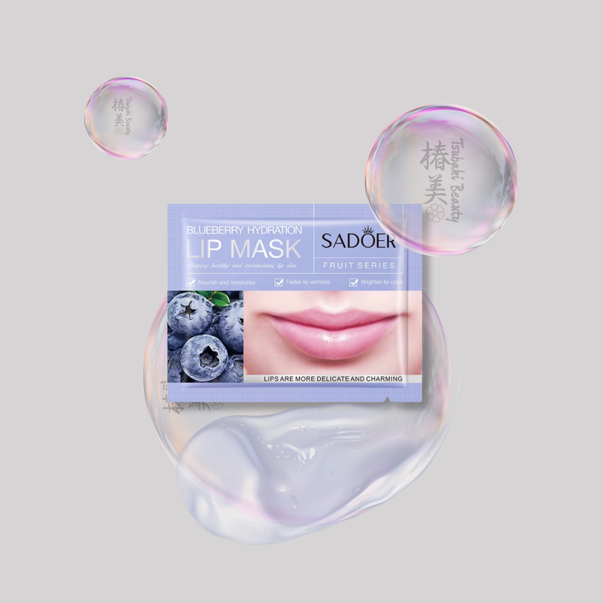 SADOER Fruit Lip Mask – Nourishing & Hydrating Lip Sleeping Mask blueberry