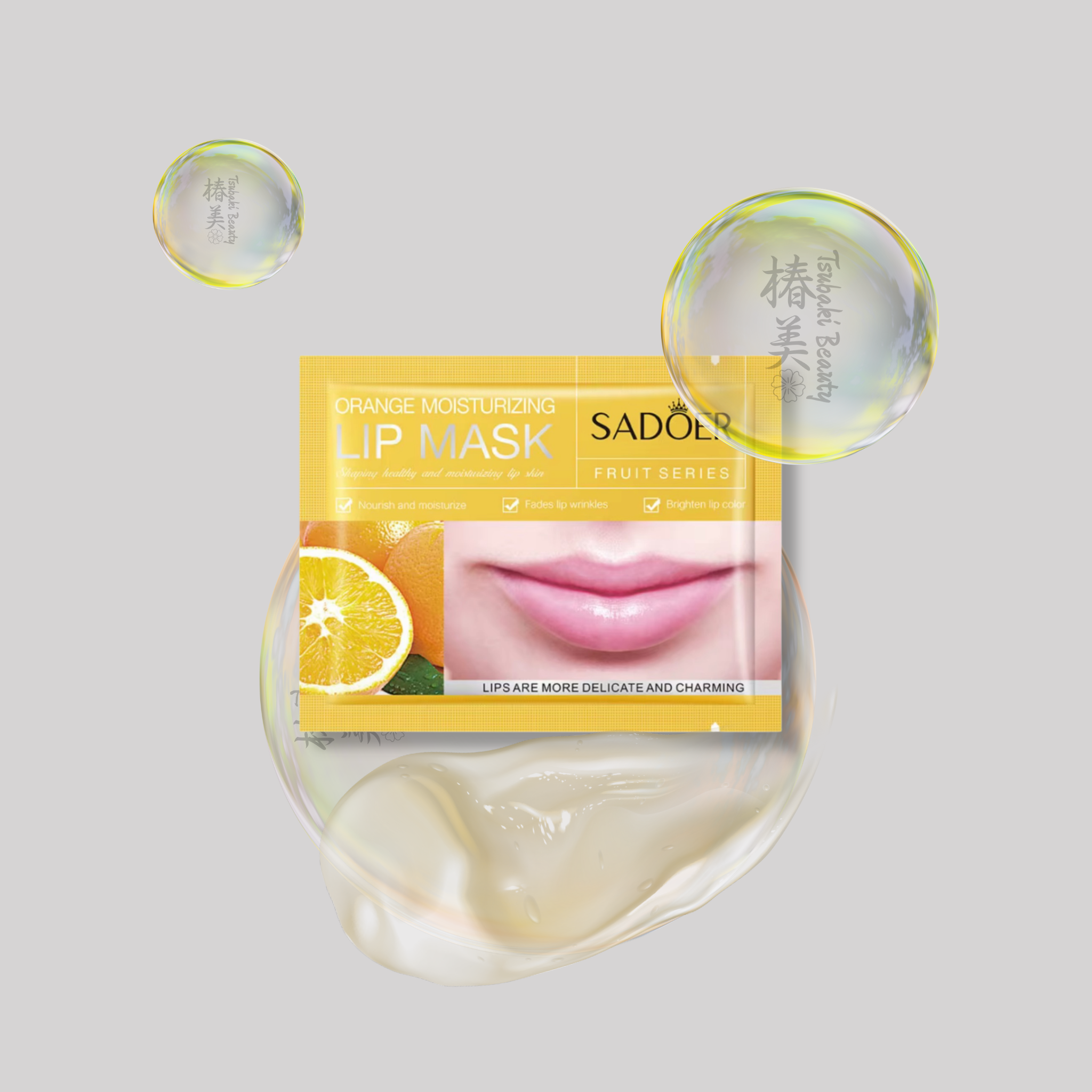 SADOER Fruit Lip Mask – Nourishing & Hydrating Lip Sleeping Mask orange