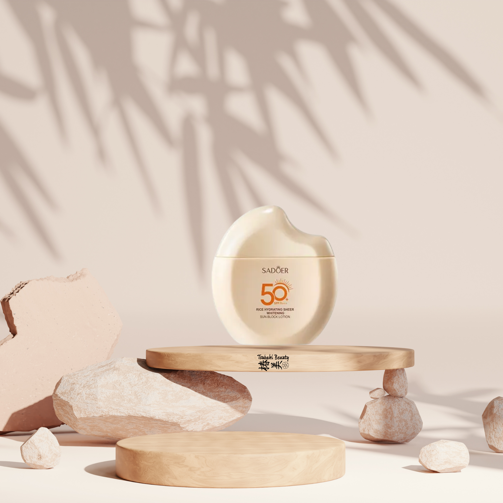 Sadoer rice sun cream 50+ travel size 
