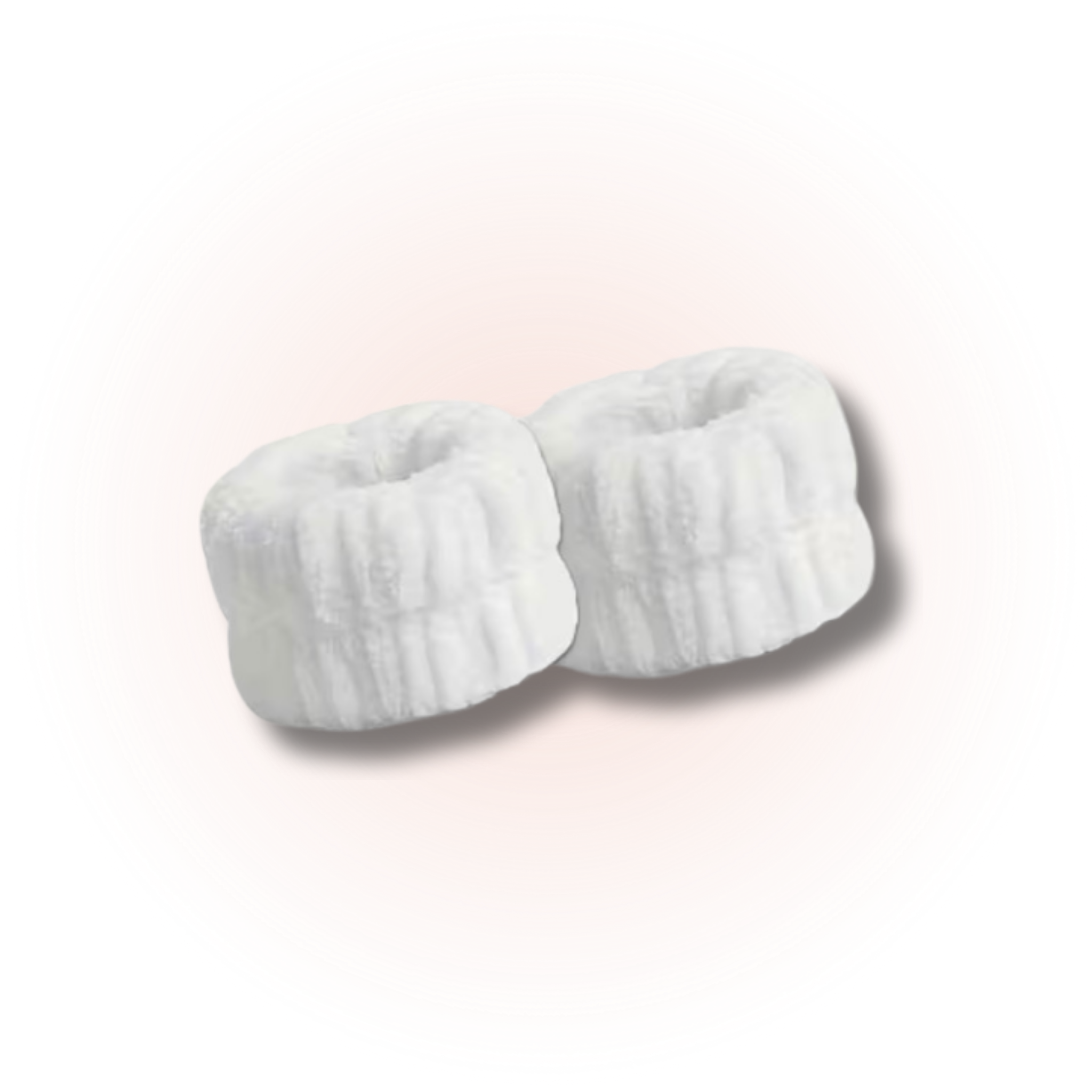 Soft Beauty Wrist Bands (2pcs) white 